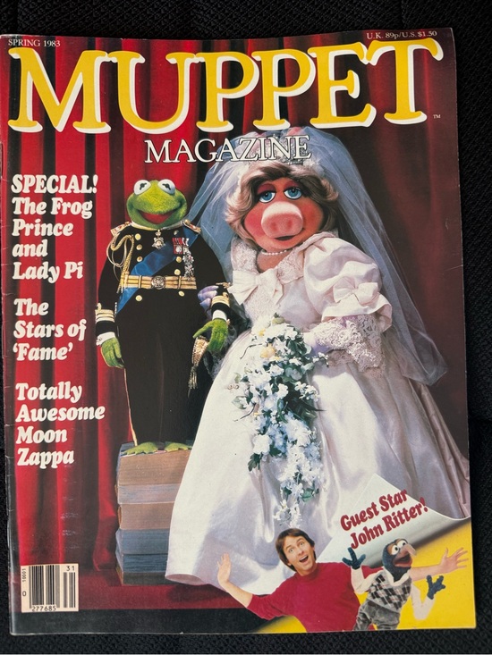 The Muppets Other - Vintage Muppet Magazine Spring 1983-Royal Wedding Theme Cover/John Ritter